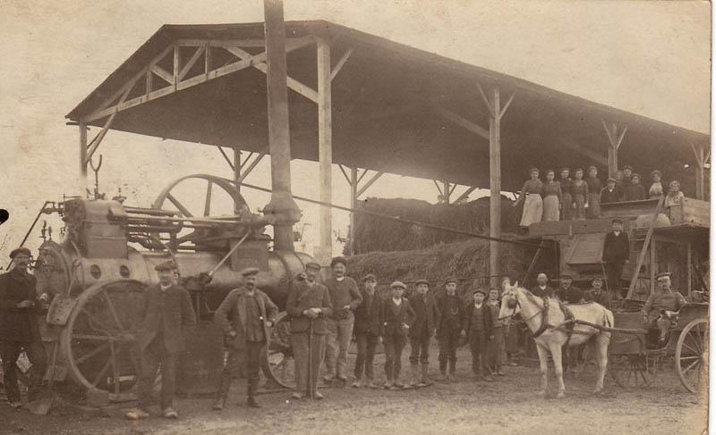 Encore la présence allemande pour ce battage au Blairon.