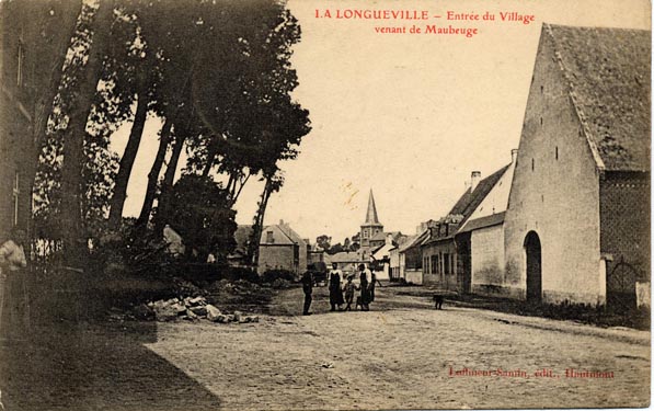 Vue ancienne du village de La Longueville