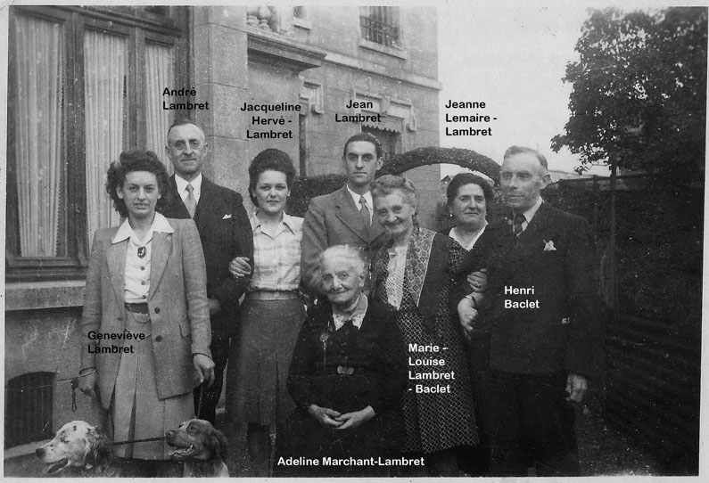 Dans toutes les branches, un même esprit de famille. Ici, réunion de la famille Baclet-Lambret dans les années 50...